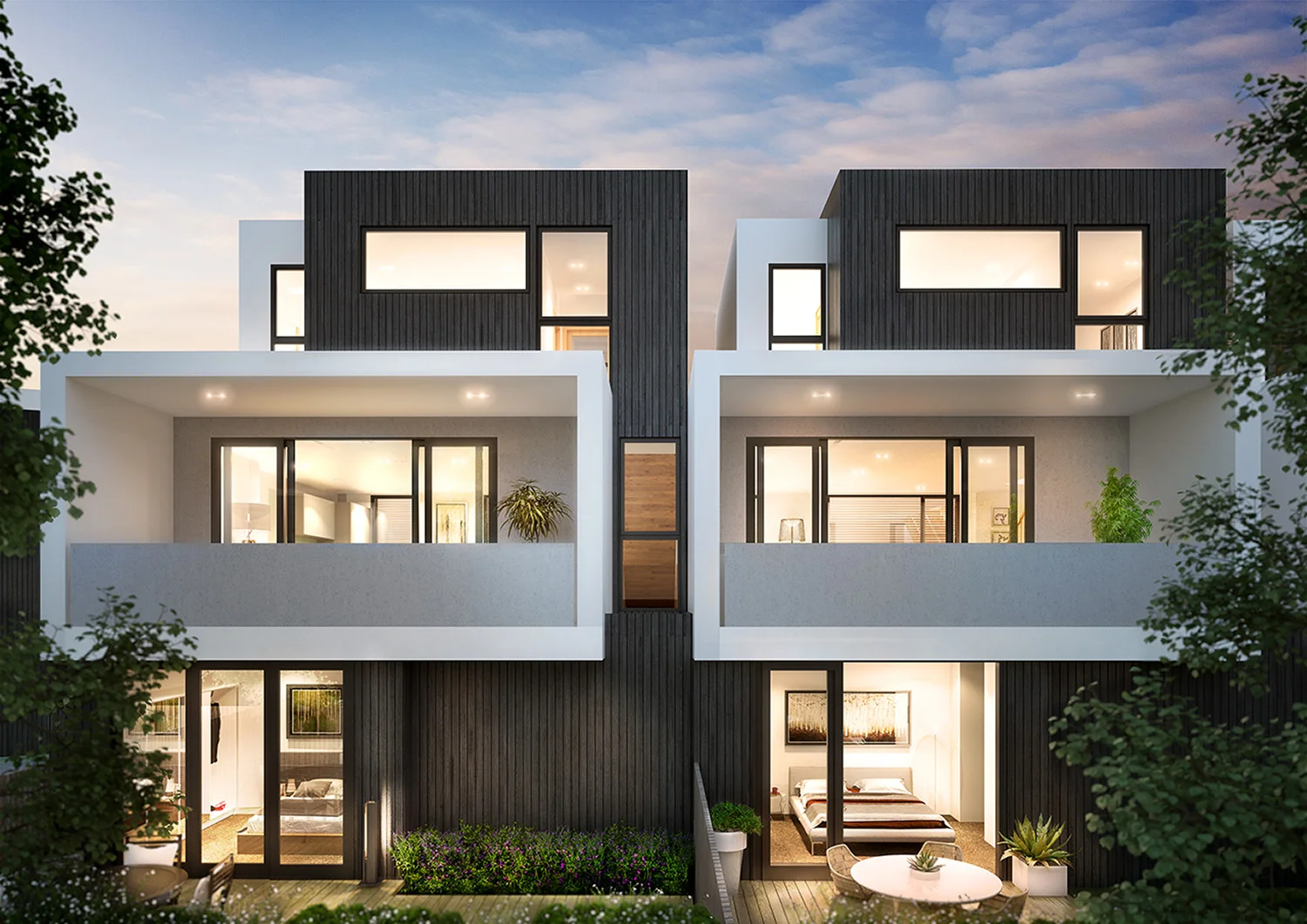 Case study of duplex house picture