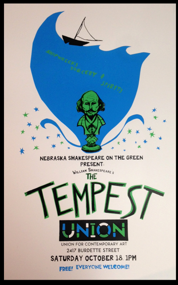 Nebraska Shakespeare on the Green Tempest poster