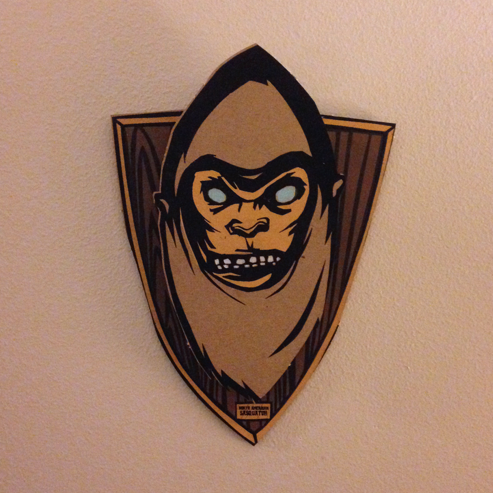 Mini Sasquatch Head mount