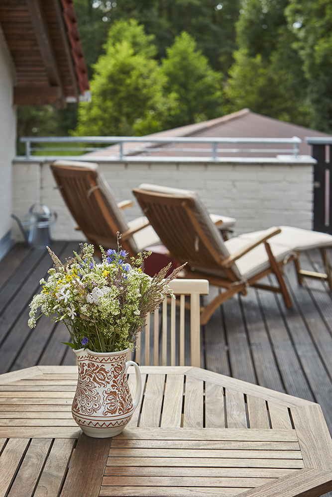 Transsilvanien, private Terrasse