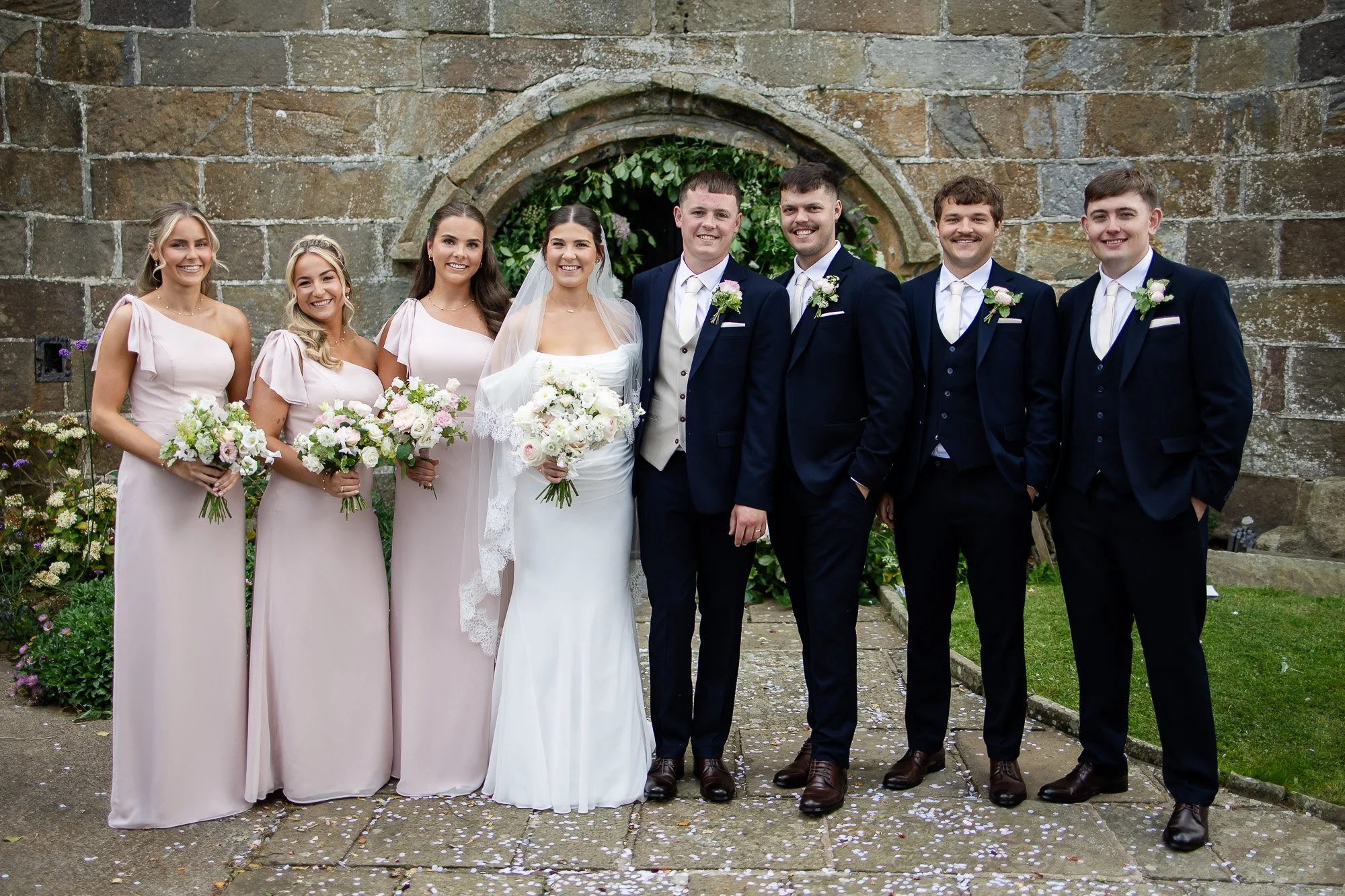 bridesmaids and groomsmen