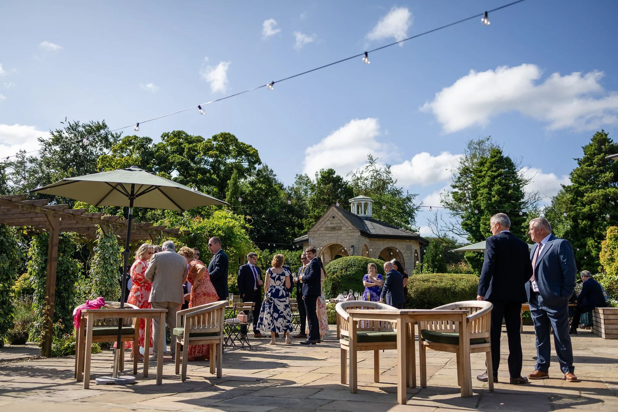 patio at longridge house