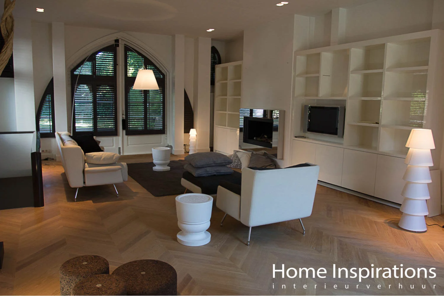 Exclusieve witte meubels woonkamer