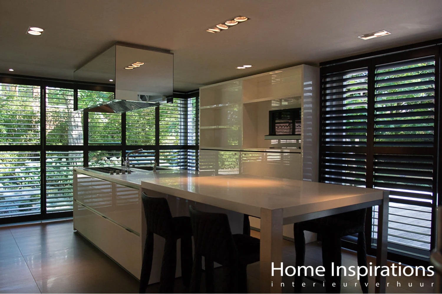 Luxe keuken wit hoogglans