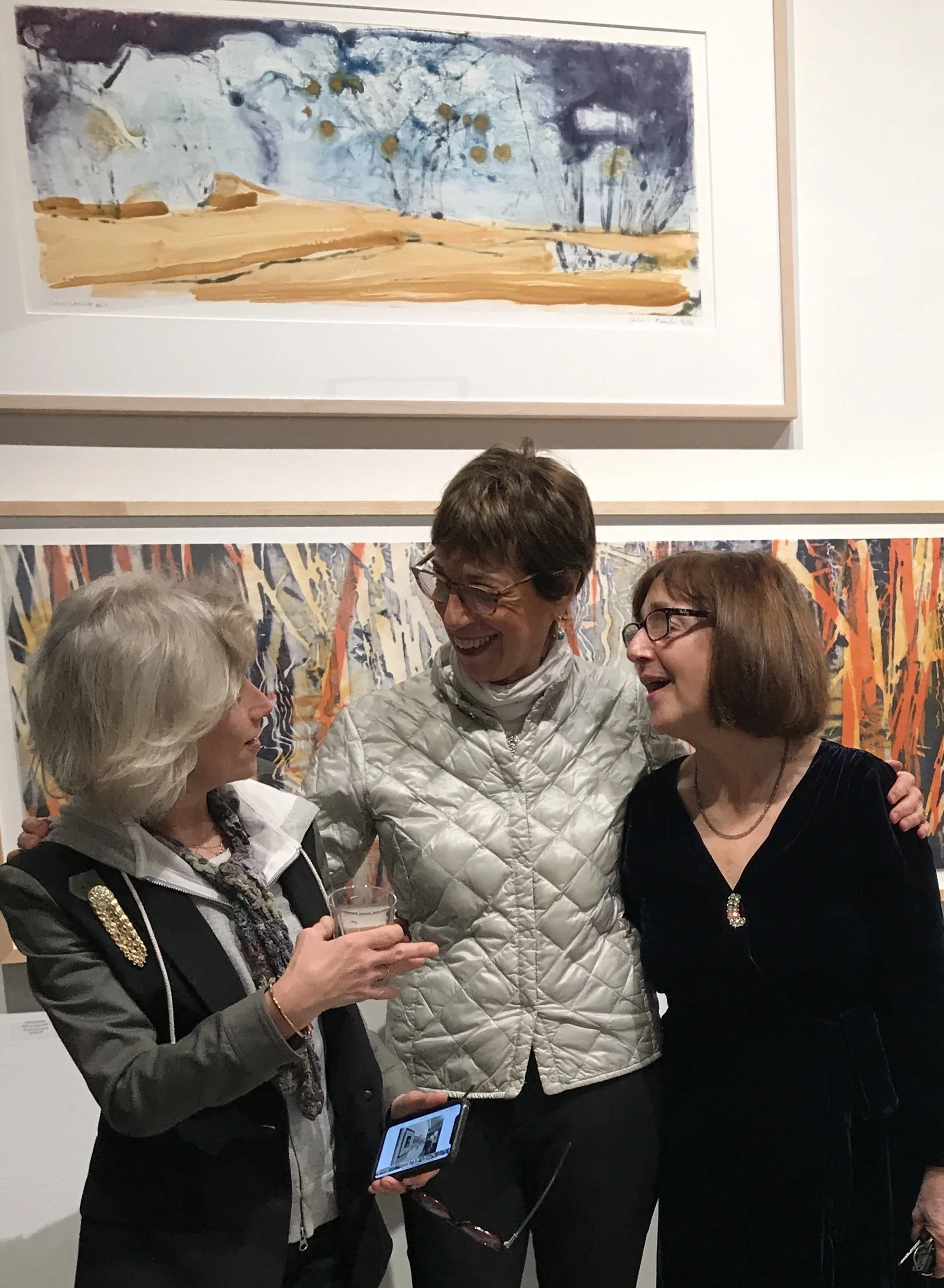 With Curator Laura G. Einstein on the left. Denise Amses: Director of Site Brooklyn on right.