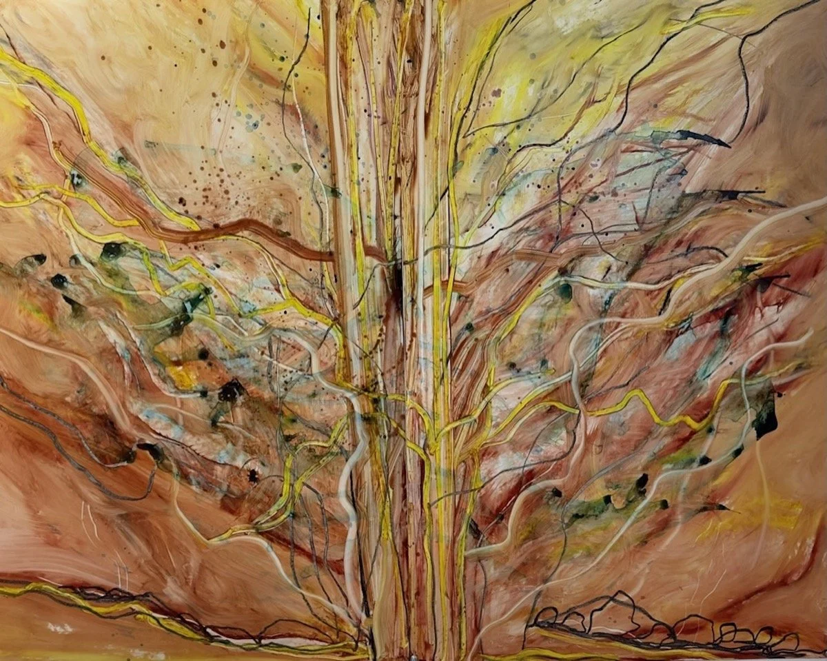  The Illusion of Grace. #2.  Acrylic on Yupo. 40 × 52” 