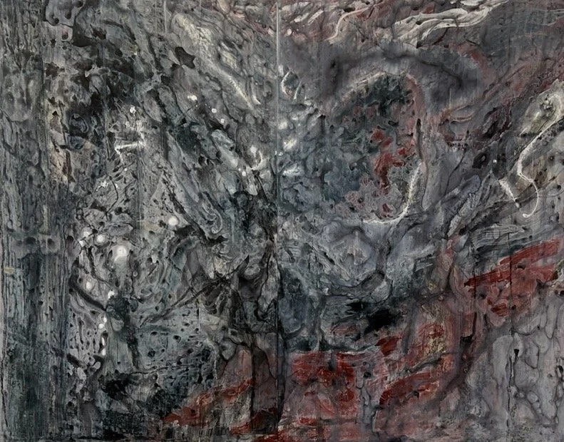  The Illusion of Grace. #4. Acrylic on Yupo. 40 × 52” 
