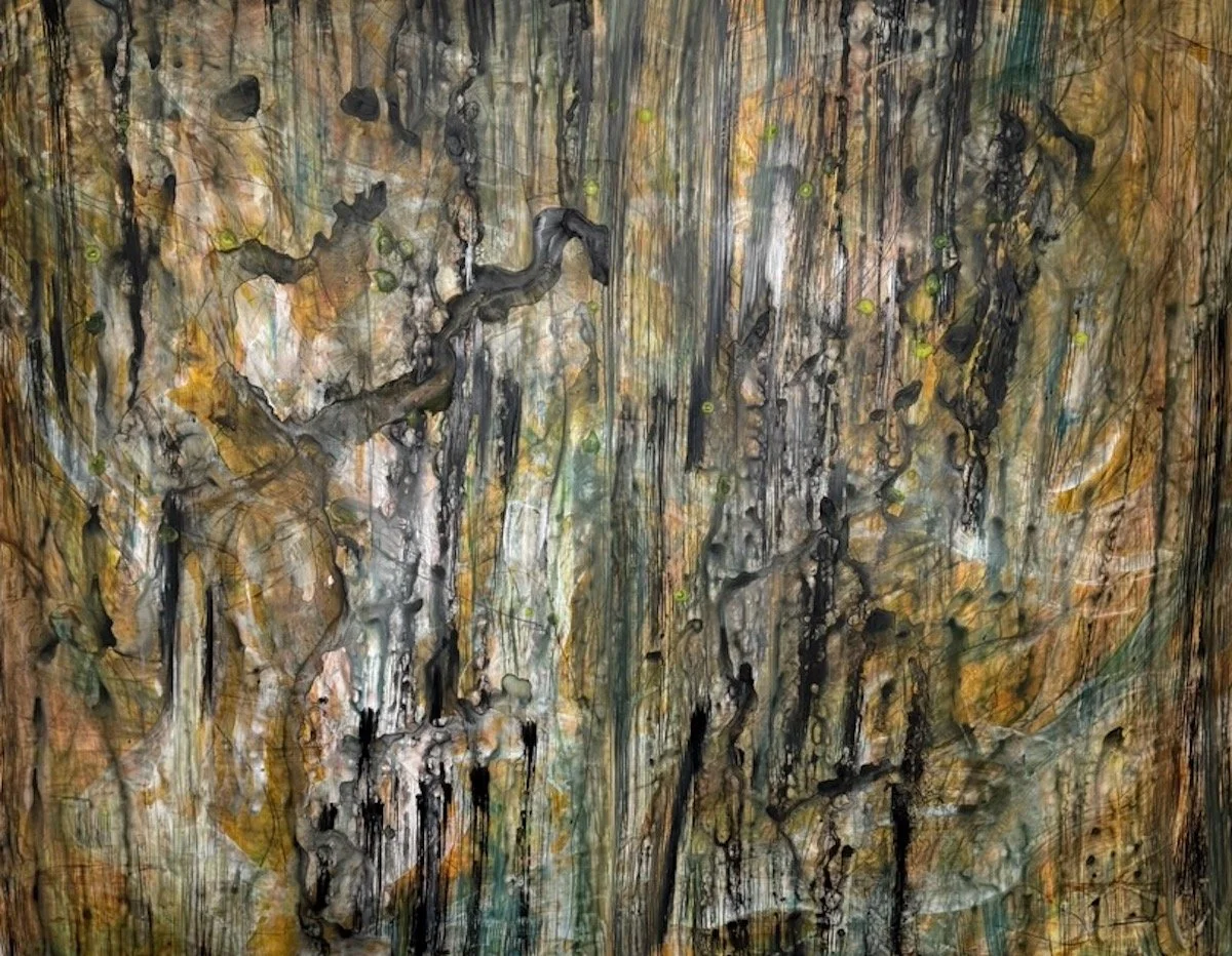  The Illusion of Grace. #6. Acrylic on Yupo. 40 × 52” 