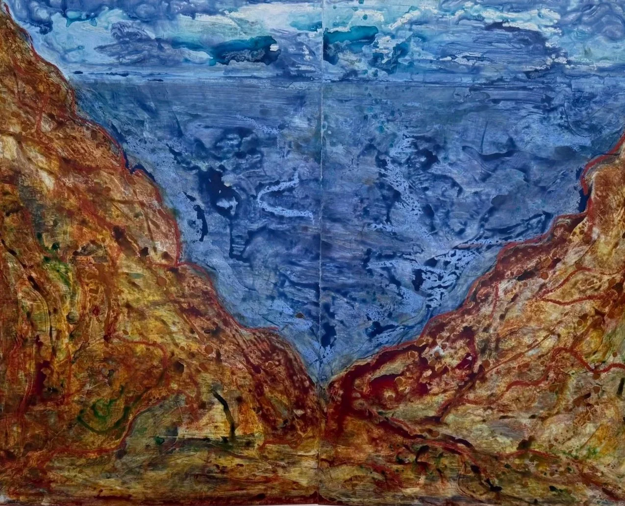  The Illusion of Grace. #8. Acrylic on Yupo. 40 × 52” 