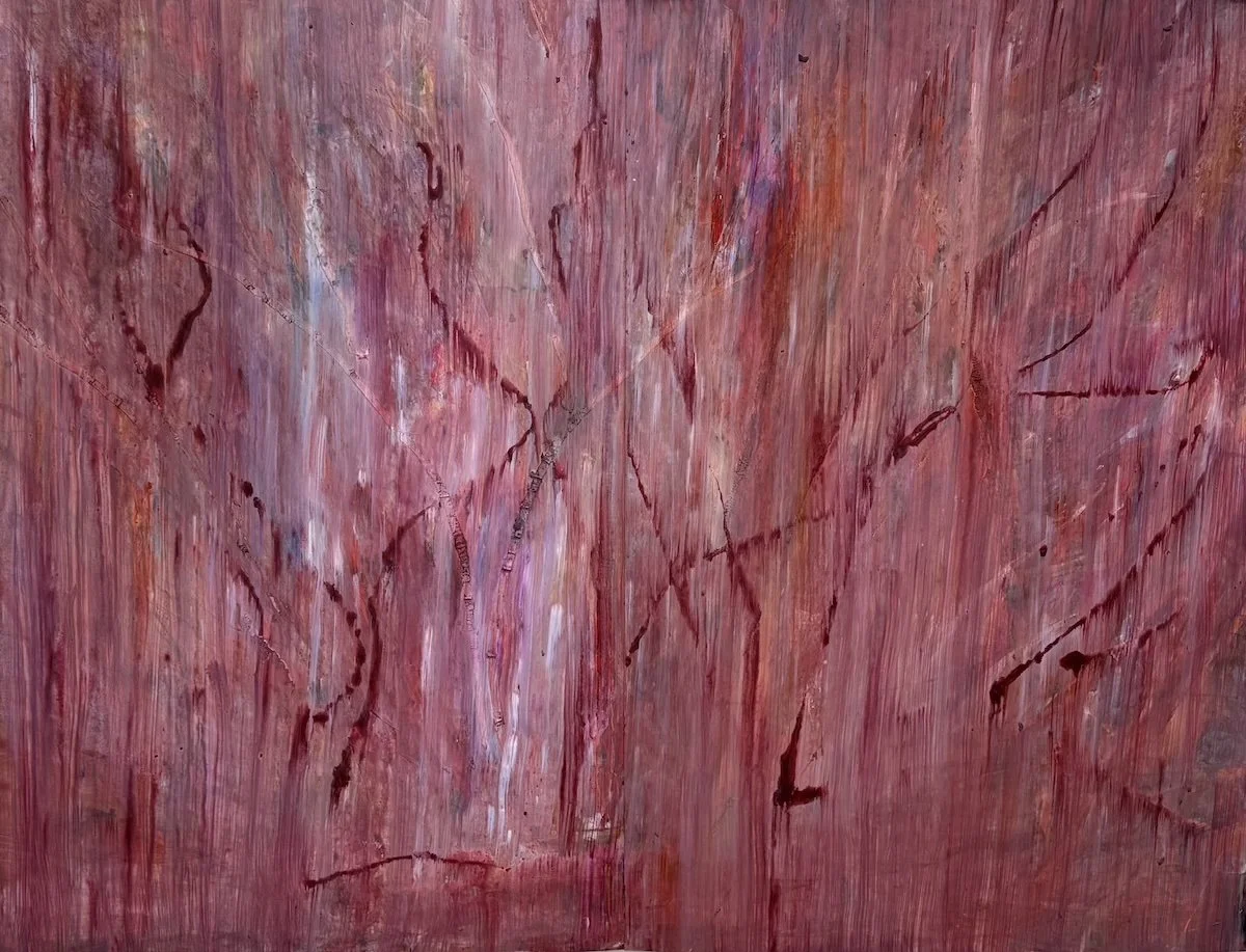  The Illusion of Grace. #5. Acrylic on Yupo. 40 × 52” 