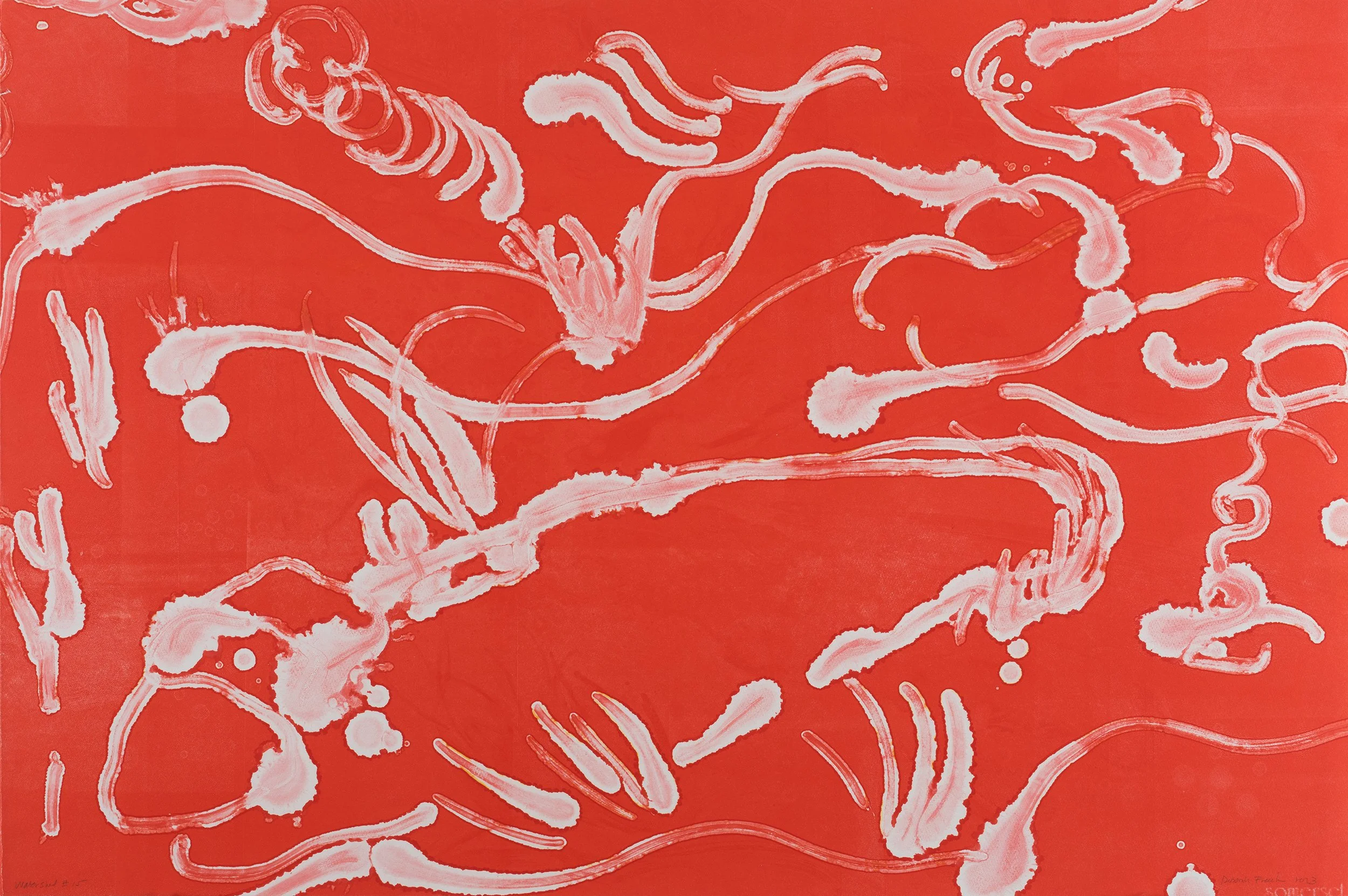  Watershed #15. Monoprint. paper and image size 28 × 42” 