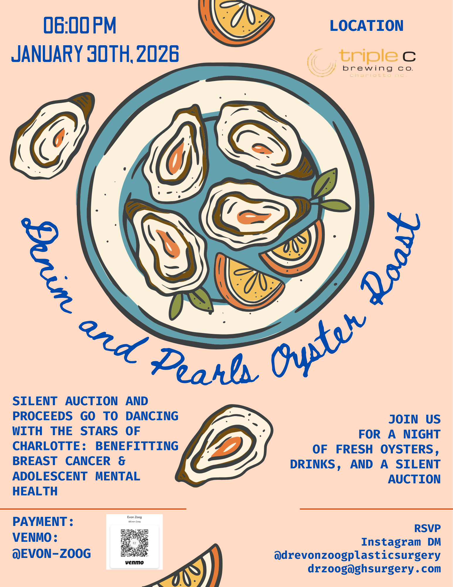 Denim and Pearls Oyster Roast Fundraiser