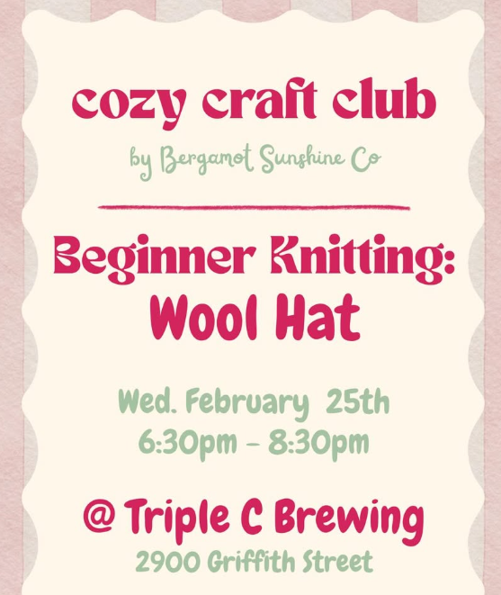 Cozy Crafts Club - Beginner Knitting: Wool Hats
