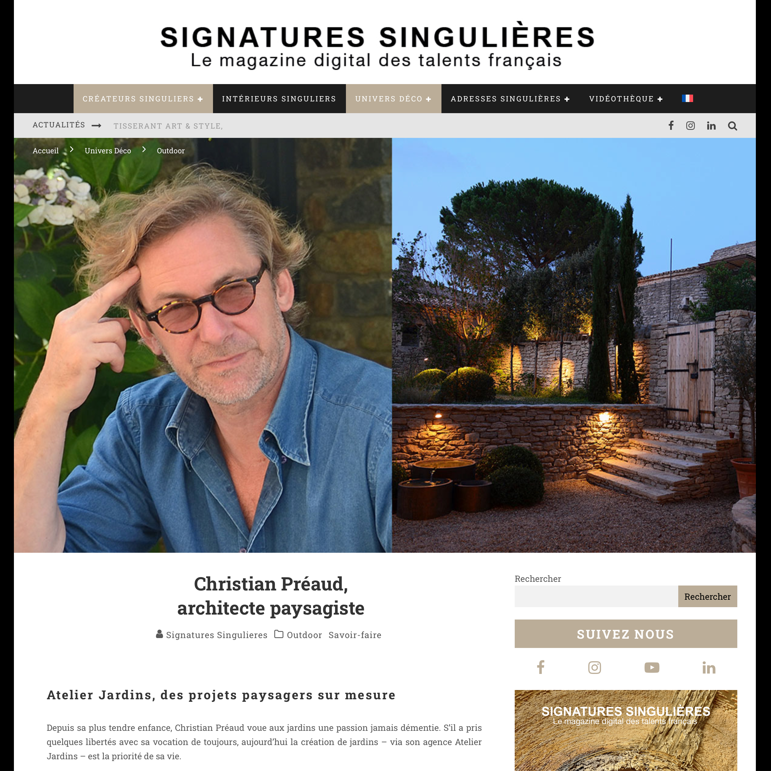 Signatures Singulières