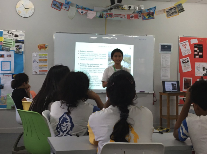  Cleanup Nepal teaching the Students at The British School, Kathmandu. 