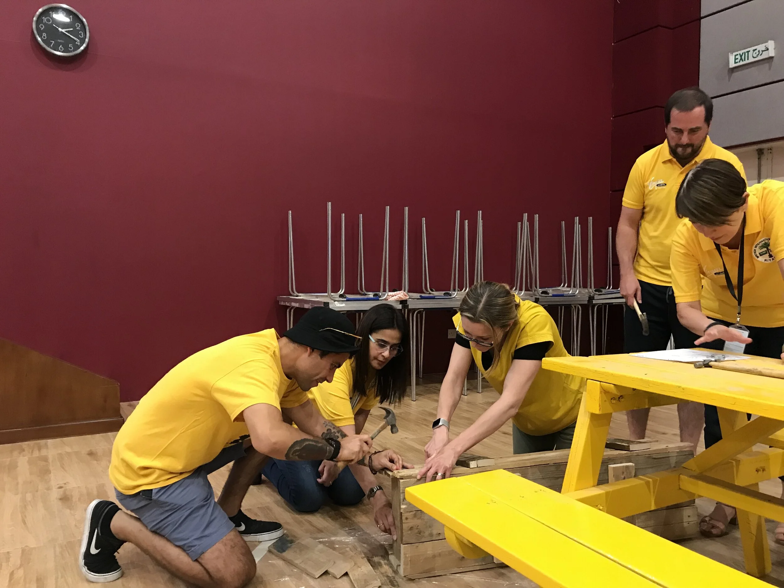 How to reuse pallets as Plant boxes with the eco-school - British international school of Riyadh 