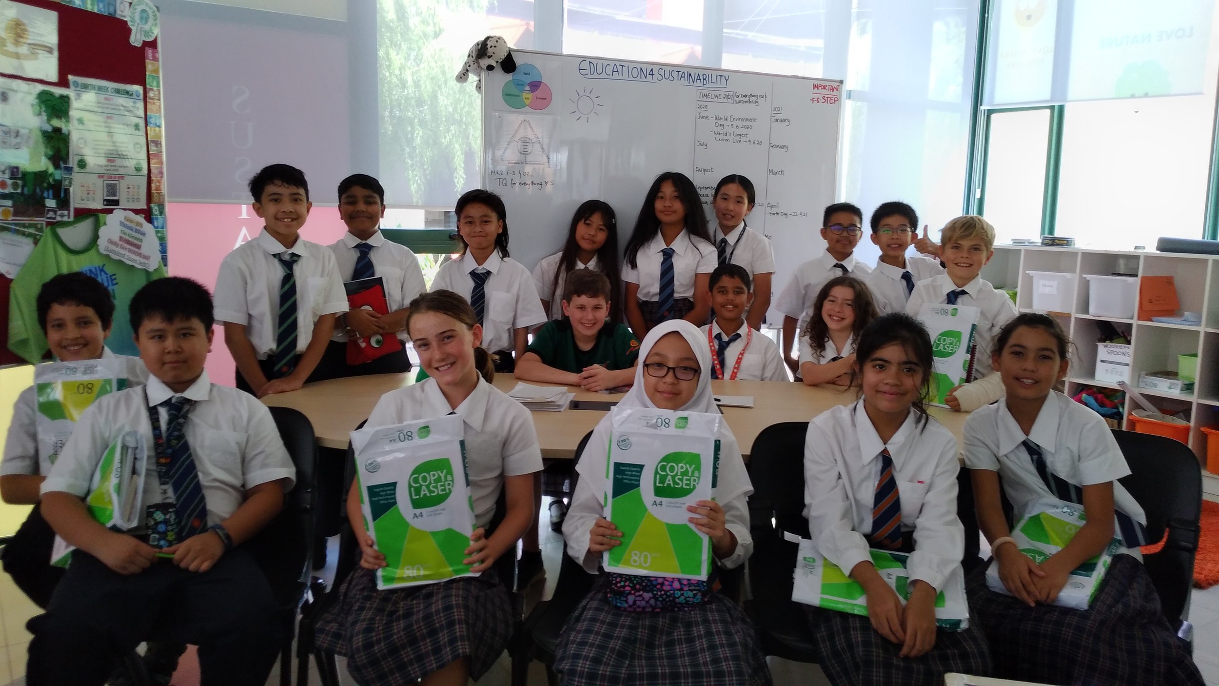 Year 7 students in the Sustainability Hub