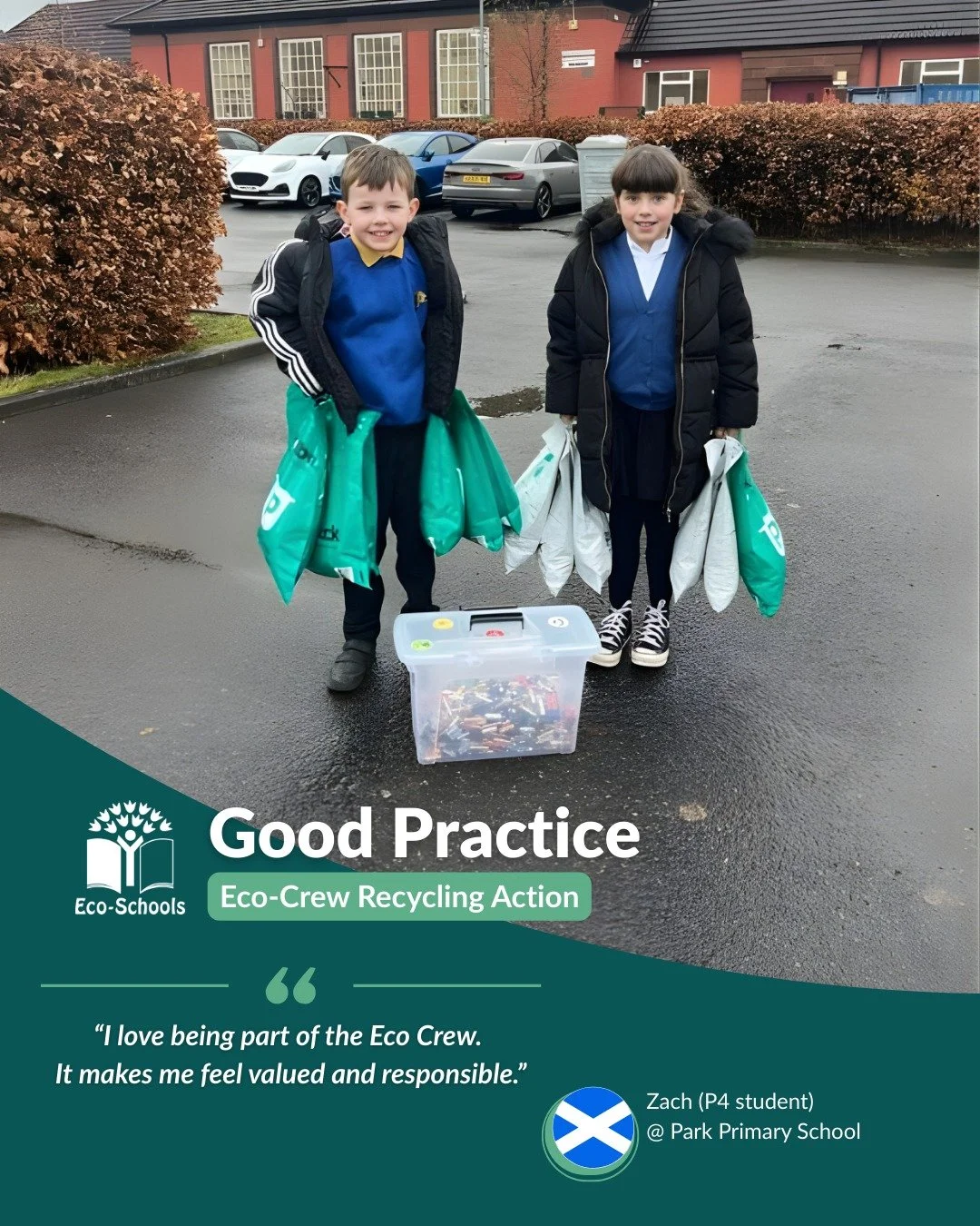 From one simple question to a powerful movement! 🔋☕️

At Park Primary School in Alloa, Scotland, a moment of curiosity sparked an inspiring Coffee Pod Recycling Initiative, now bringing together the whole community for responsible waste management a