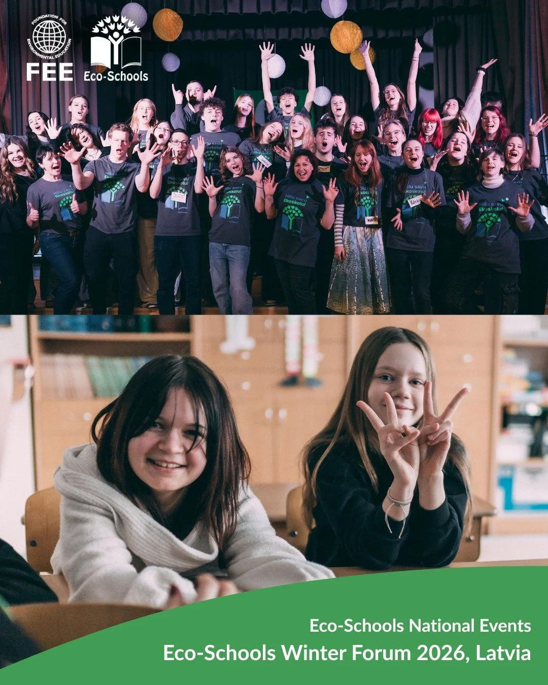 Three Days of Inspiration for Eco-Schools in Latvia 
 
What happens when hundreds of students and teachers come together with a shared passion for sustainability? 
In Latvia, the answer came to life as more than 200 participants gathered for three in