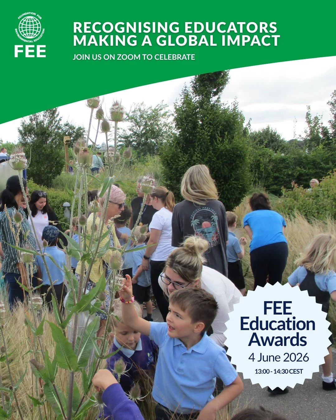 Creative and committed teachers can spark change far beyond school walls.
Join us at this year&rsquo;s online FEE Education Awards Ceremony as we celebrate educators from around the world implementing Education for Sustainable Development through FEE