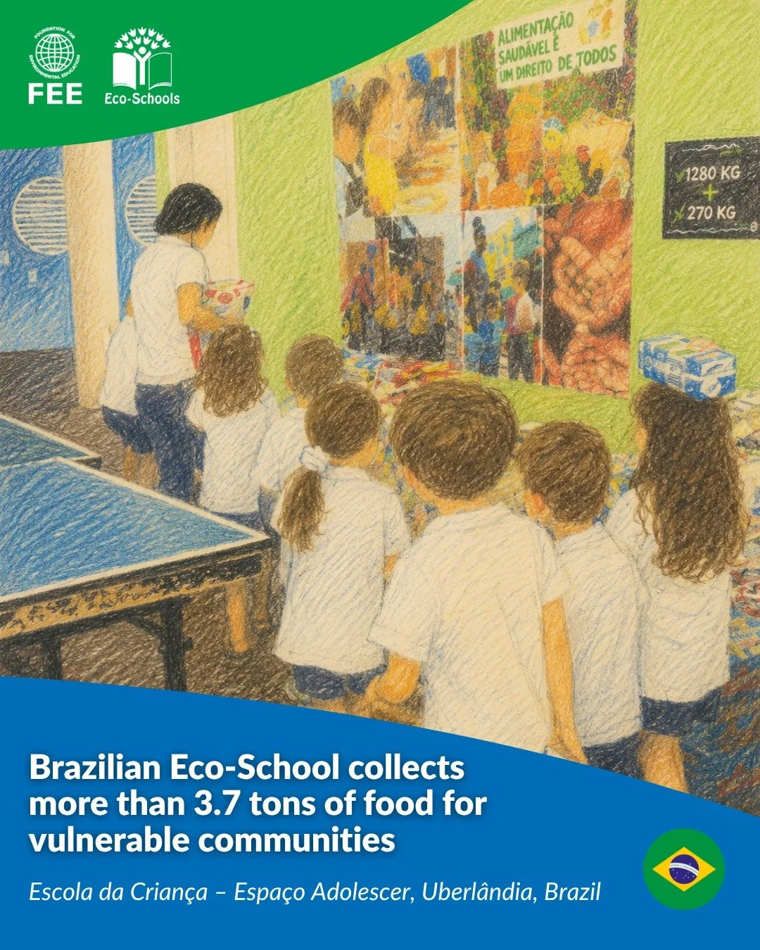 What started with students reflecting on food security, inequality and solidarity grew into a whole-school campaign that mobilised more than 600 people and collected over 3.7 tonnes of food for organisations supporting people in situations of social 