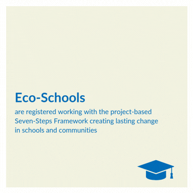 54,000+ Eco-Schools are registered working with the project-based Seven-Steps Framework creating lasting change in schools and communities