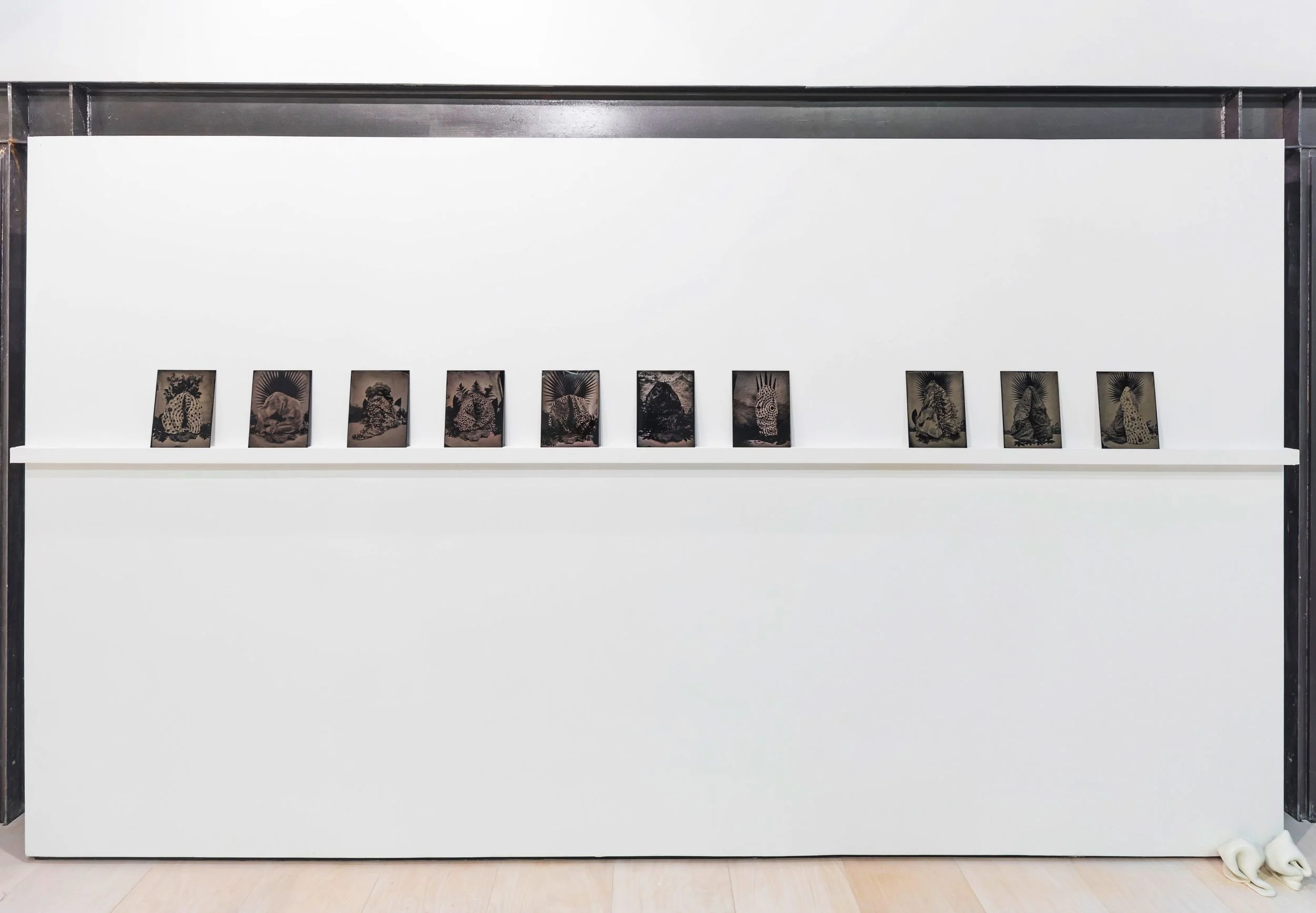 The Sagrario Series, (2015) collodion wet plate photography on aluminium will be on view at Ch.ACO 2015, Chile 