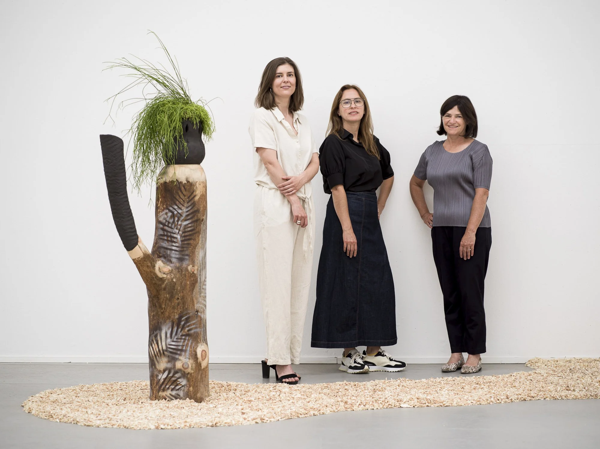 With the gallery directors, Eleonora Castagna and Doris Ghetta
