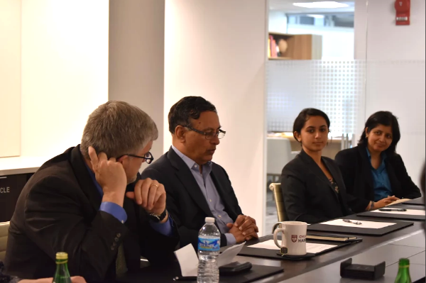 Ambassador Haqqani moderating the discussion on Indian Defense