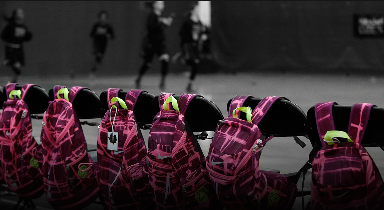 Nike Girls EYBL Cal Swish #22 Game Used Basketball Jersey AAU Navy Size  Medium