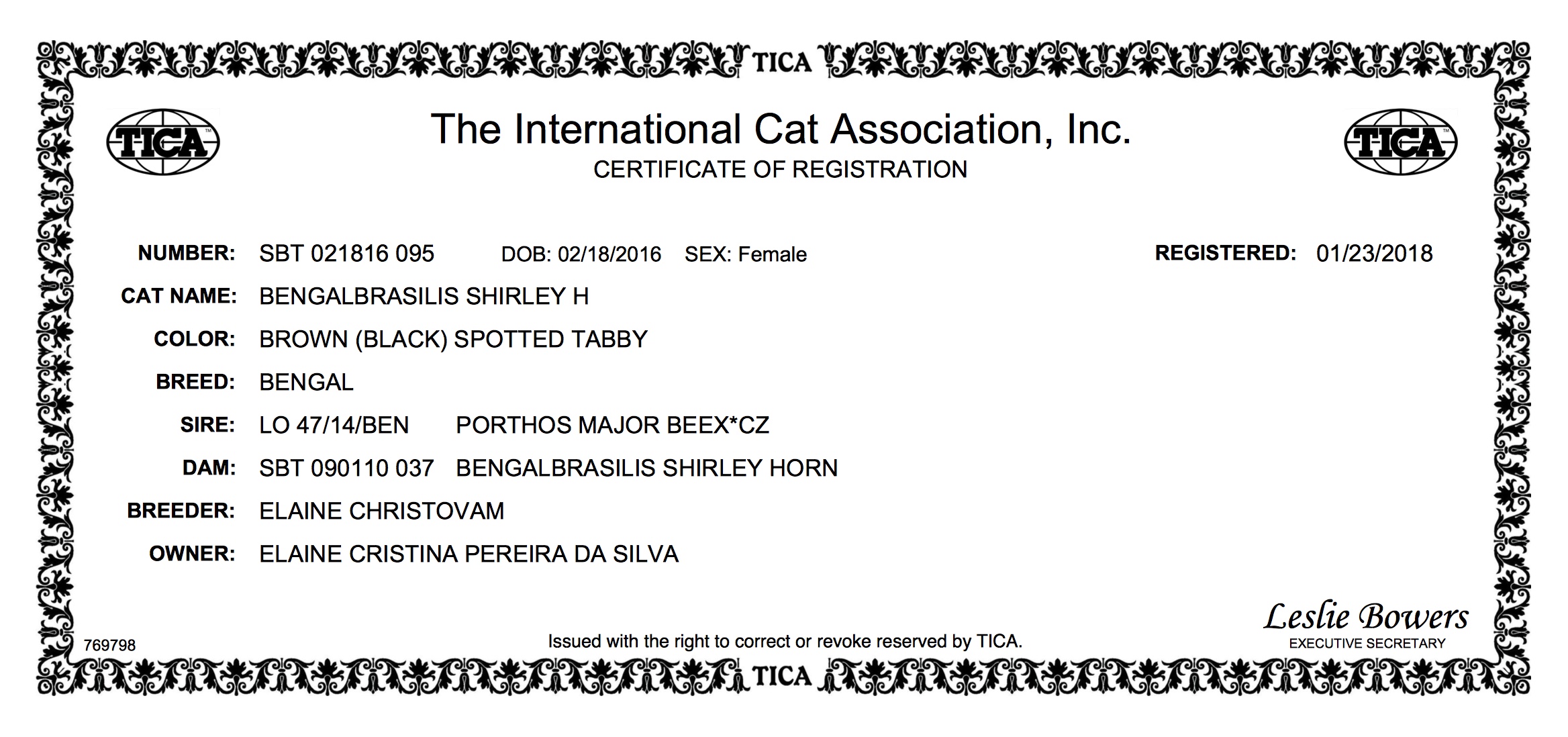 CERTIFICATE OF REGISTRATION Shirley H II.jpeg