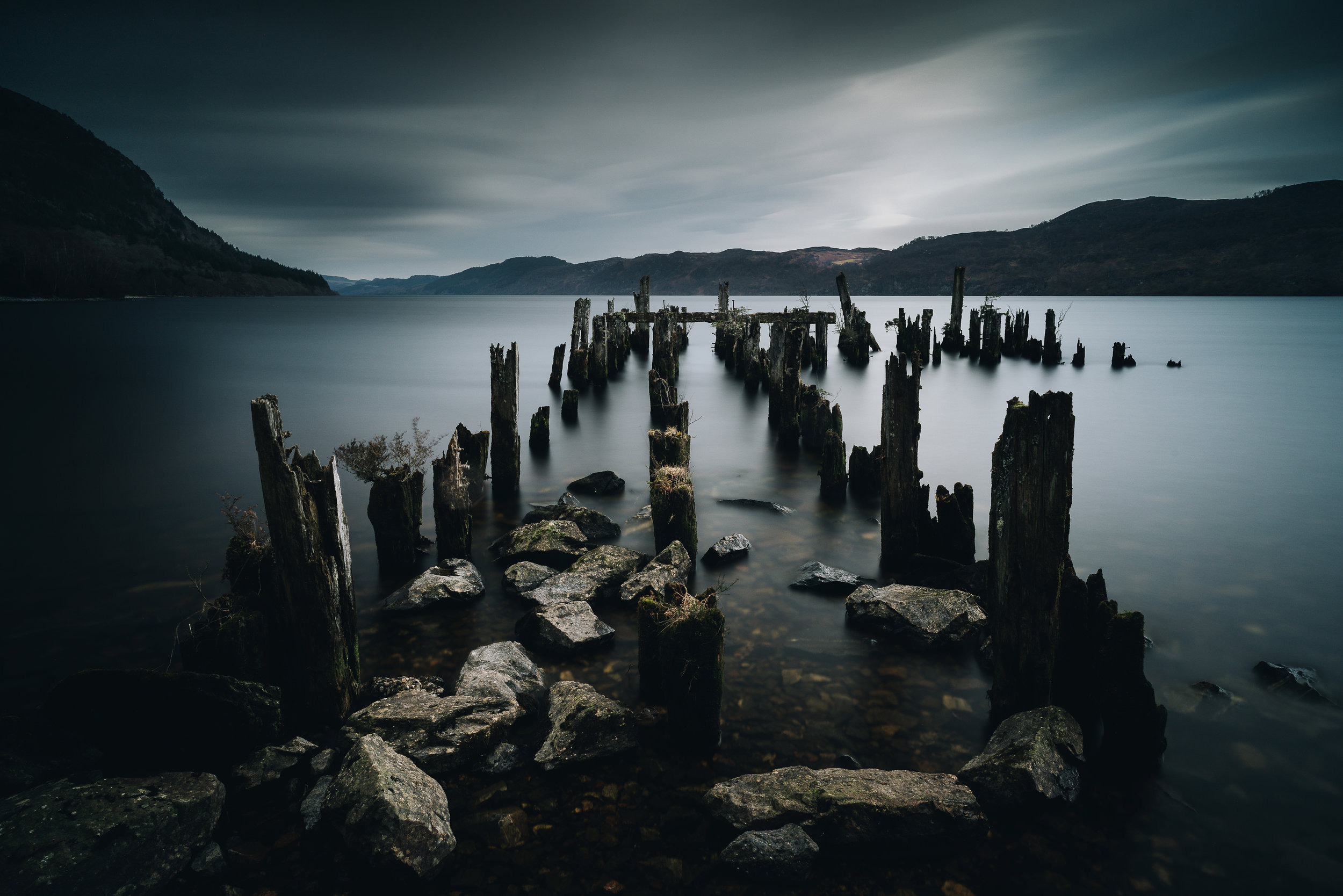 Loch Ness jetty, Scottish Highlands