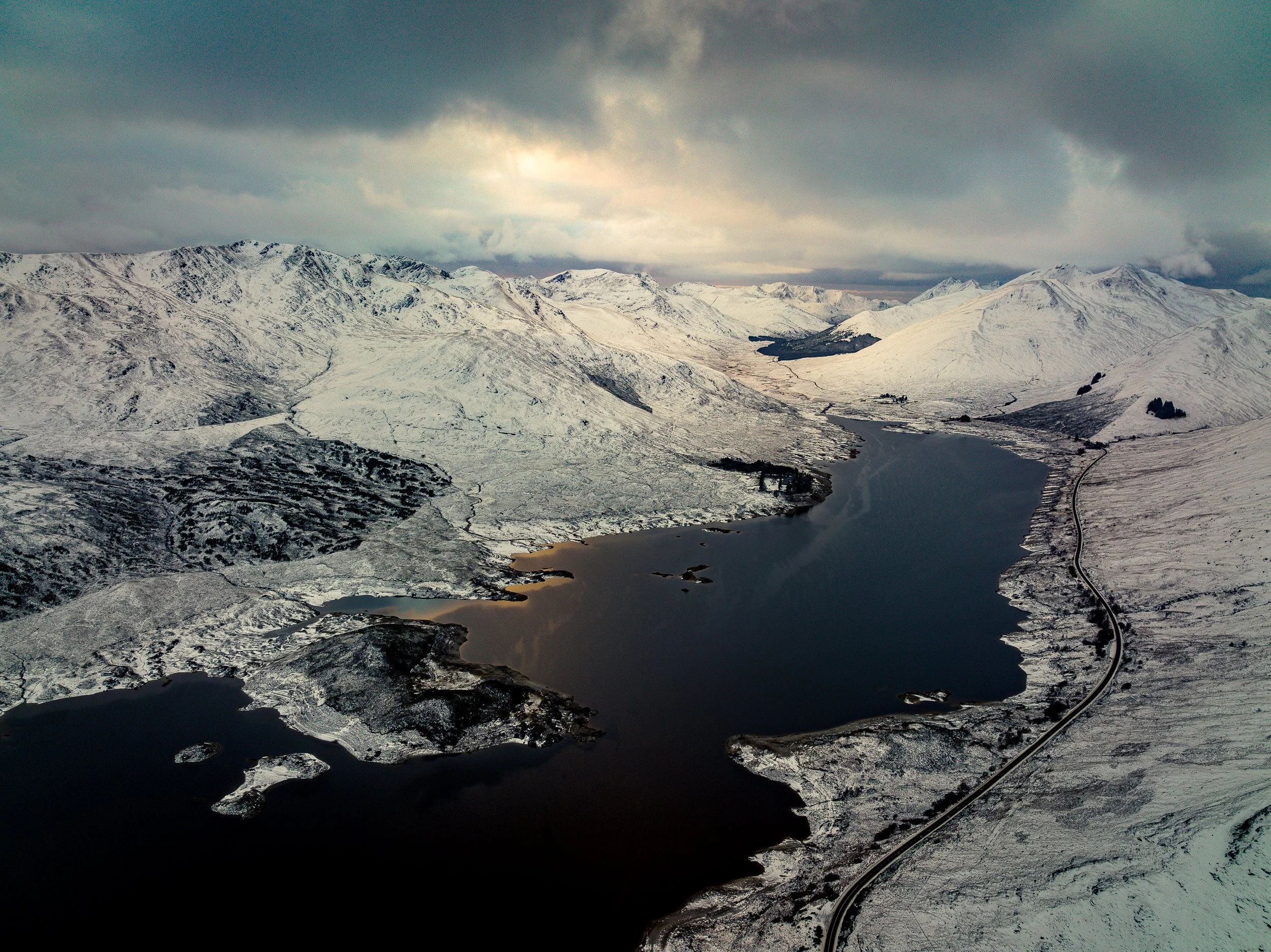 Loch Cluanie toward Kyle of Lochalsh  (Copy)