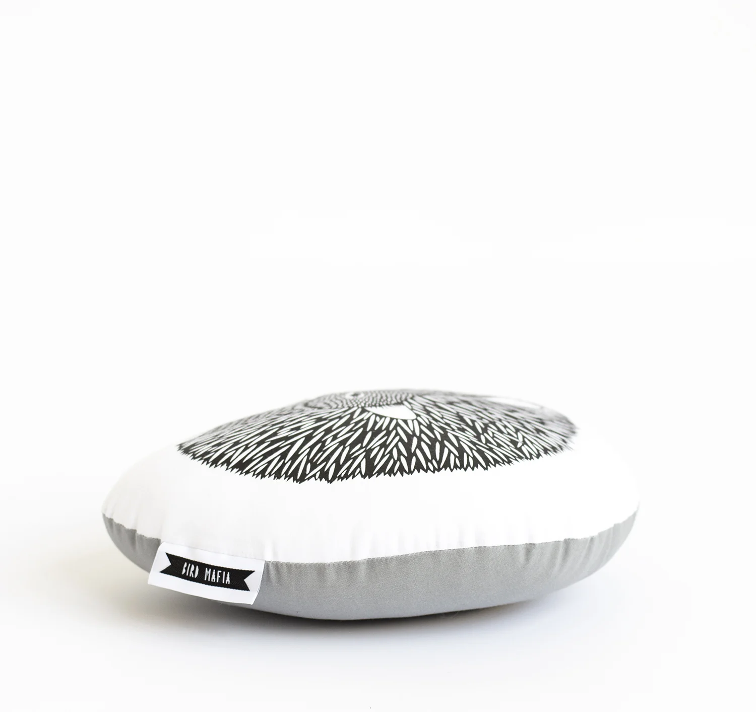 Hedgehog plush side view