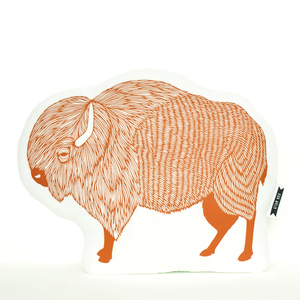 Bison plush burnt orange