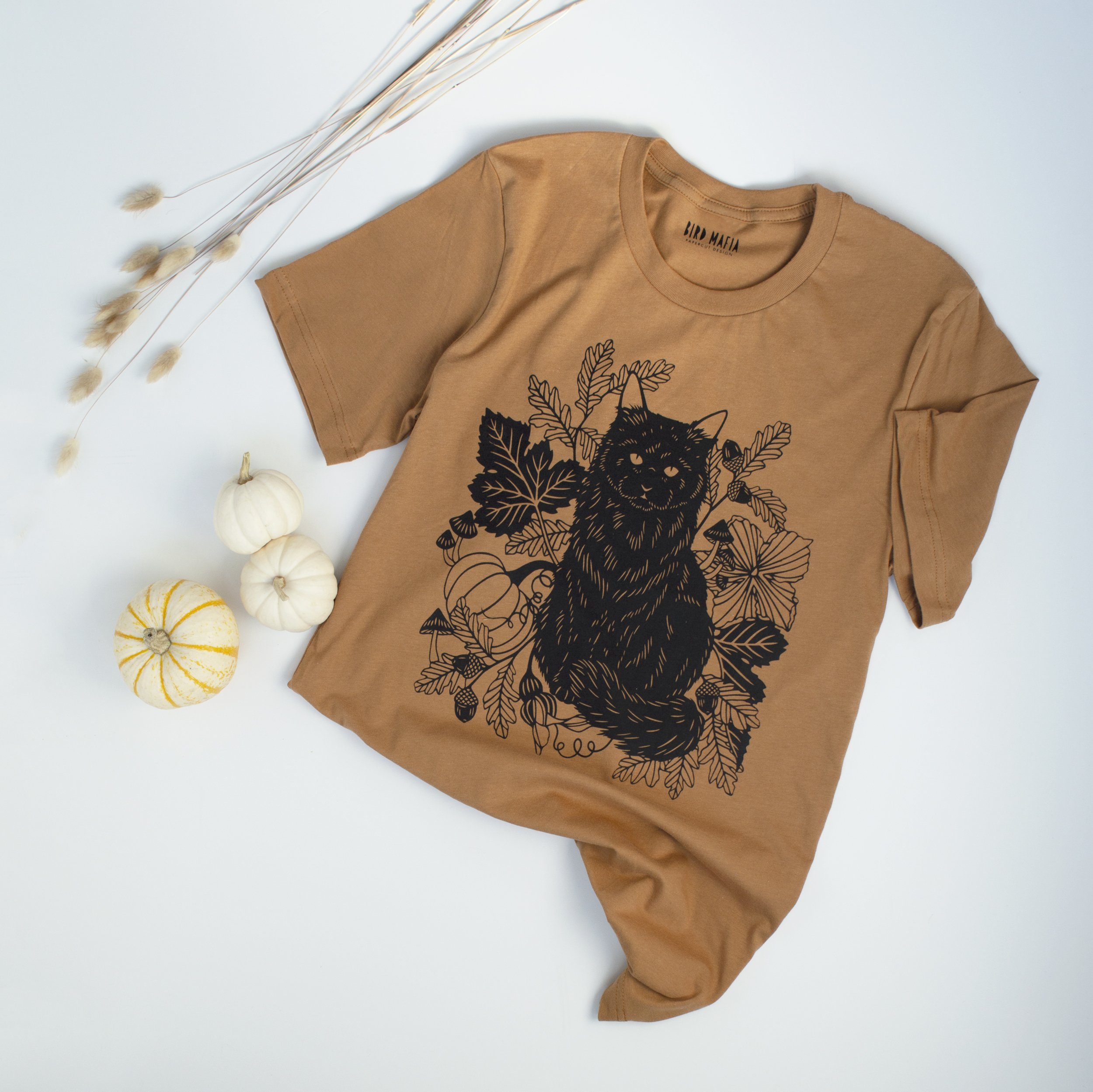 Fall cat unisex t-shirt