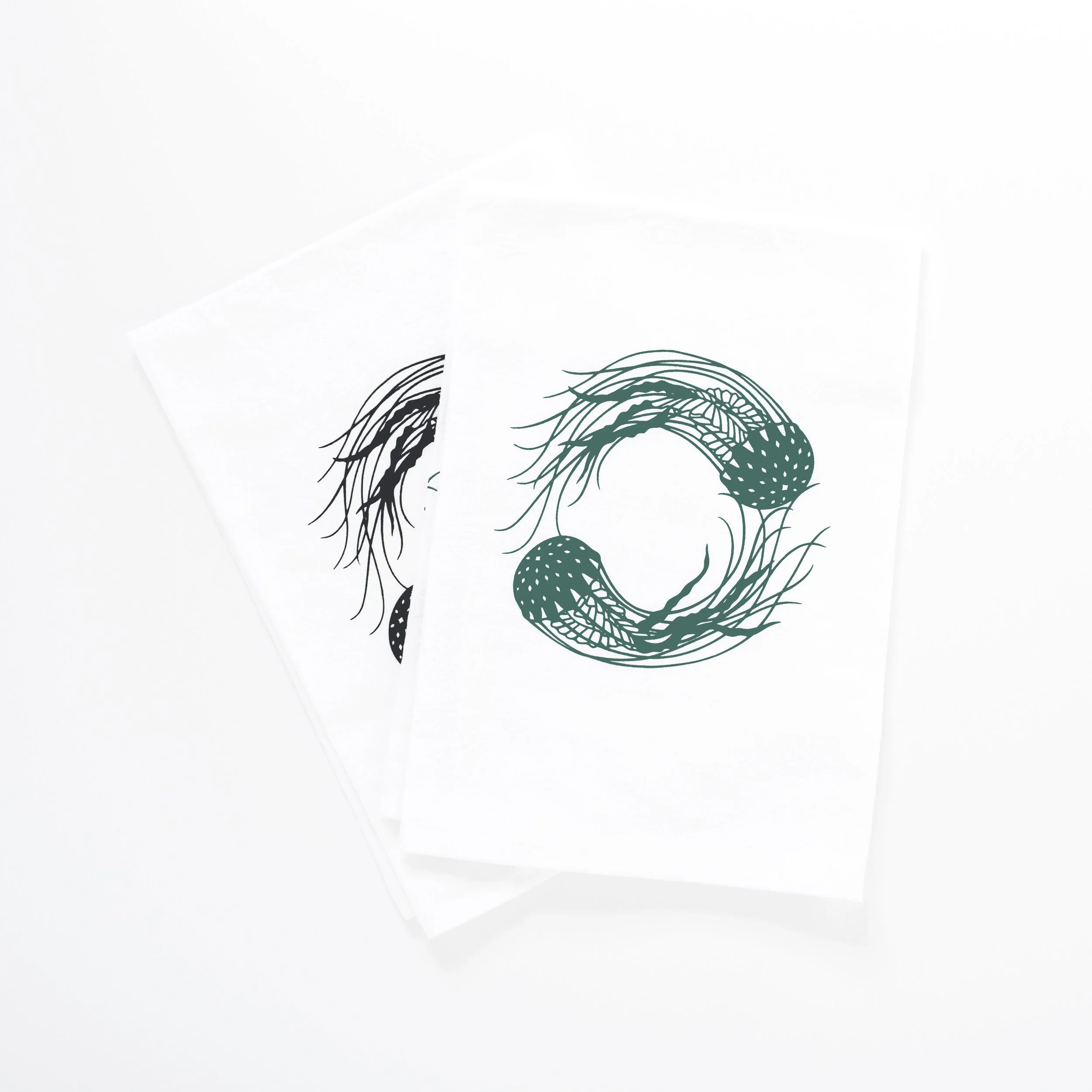 Jellyfish tea towel CLEARANCE