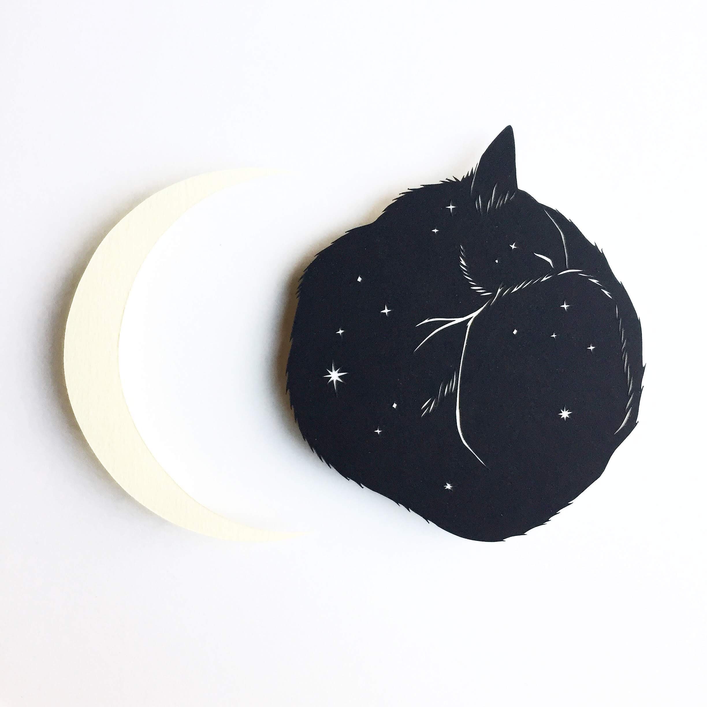 Night cat, 2017, (shown in Feline Familiars Group show)