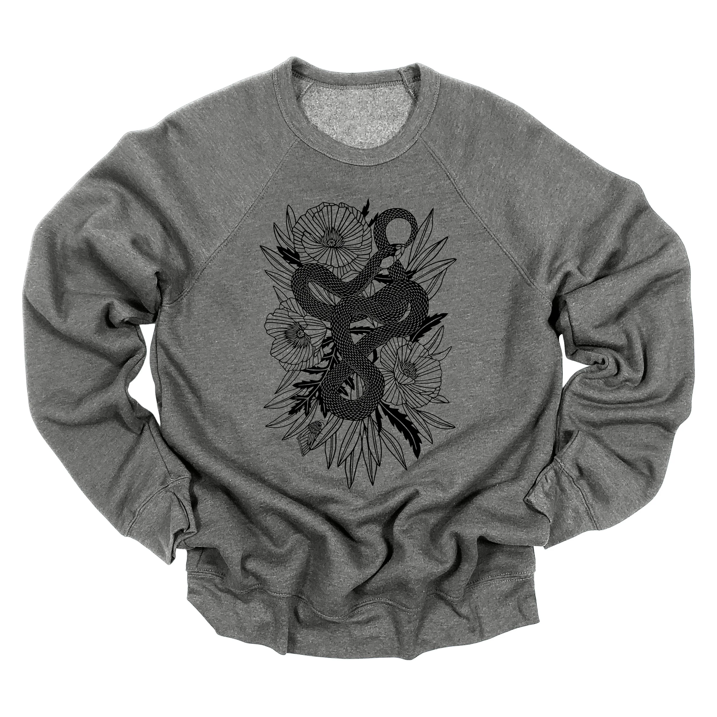 ouroboros crew sweatshirt DEEP HEATHER.jpg