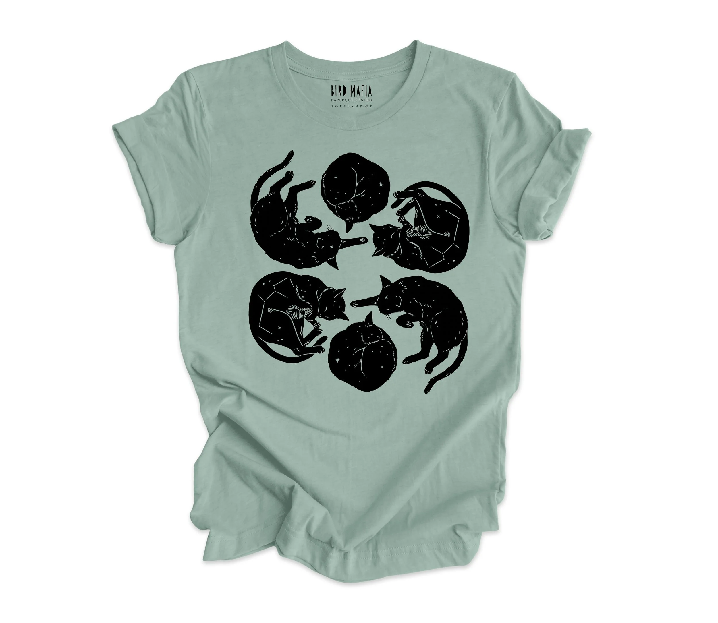 night cats tshirt DUSTY BLUE.jpg