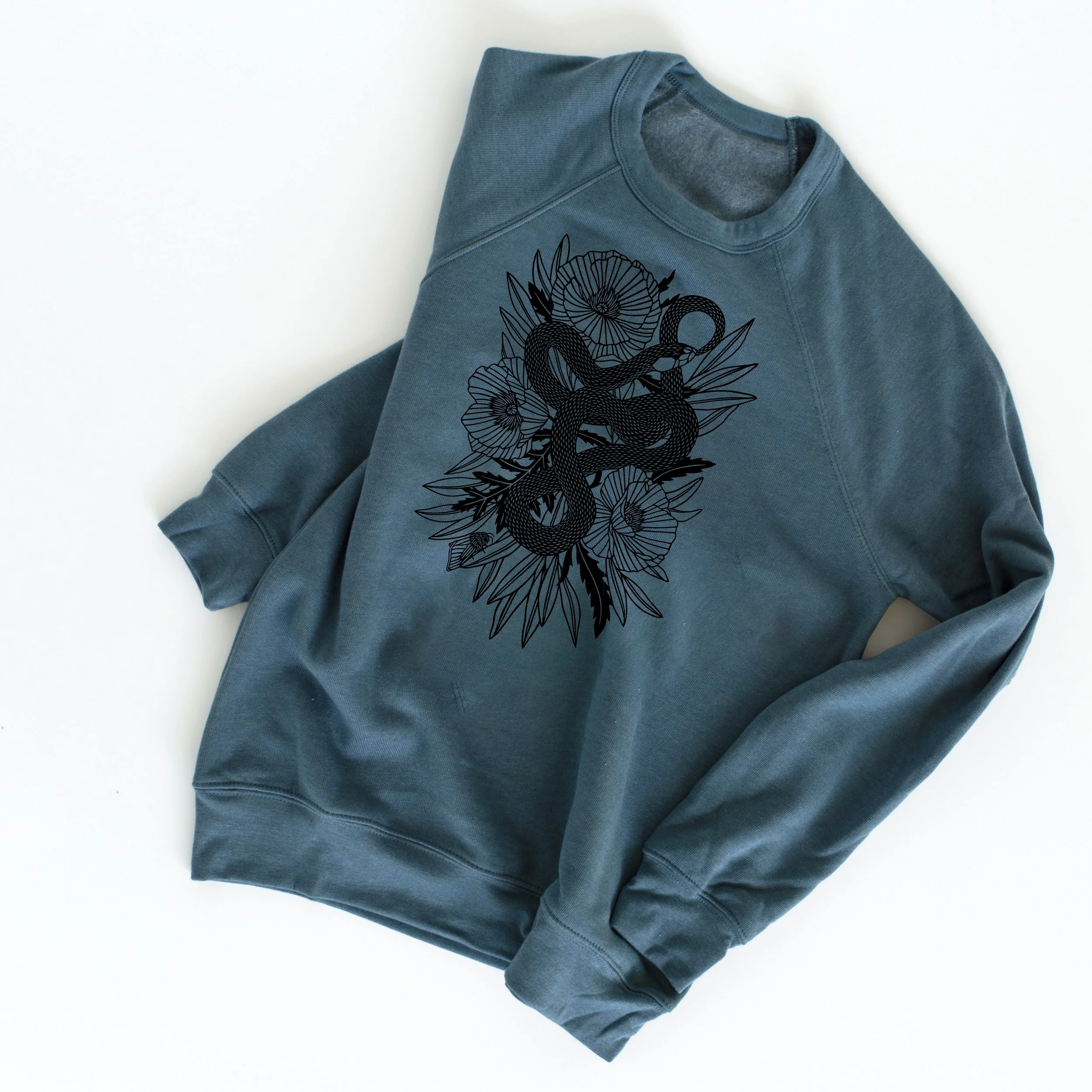 ouroboros CREW SWEATSHIRT teal.jpg