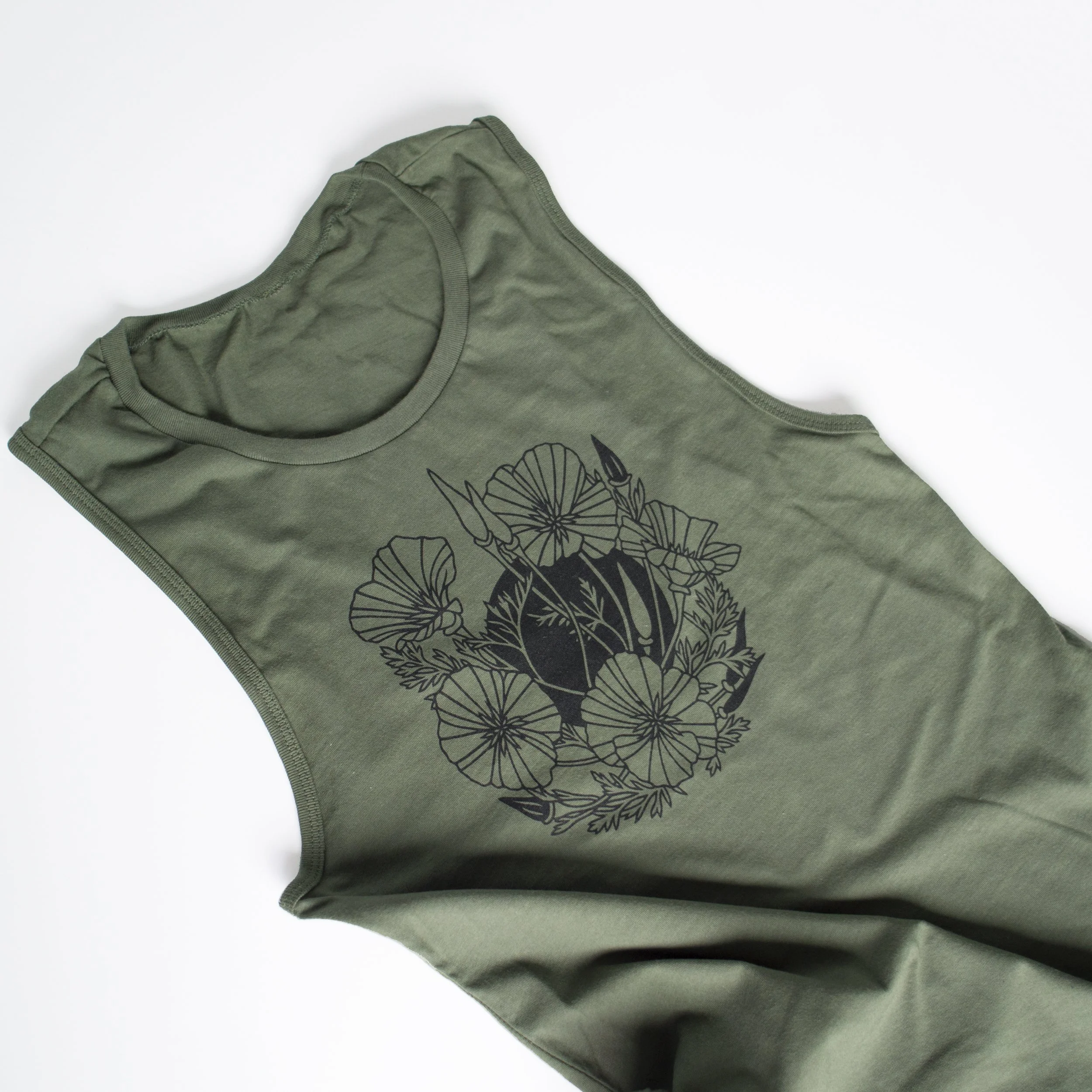 Golden poppies green tanktop.jpg