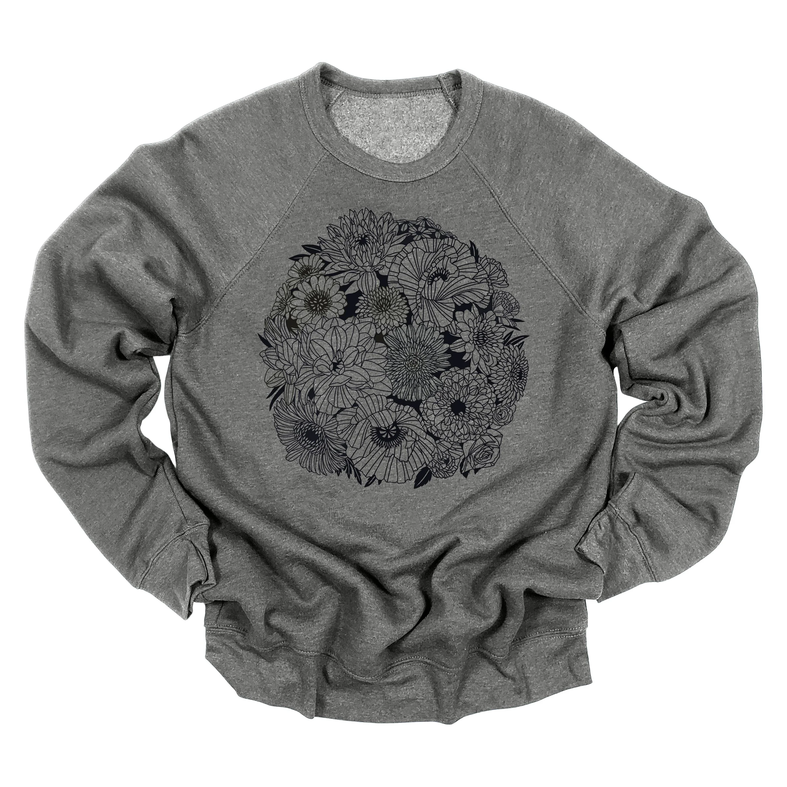 posy crew sweatshirt DEEP HEATHER.jpg