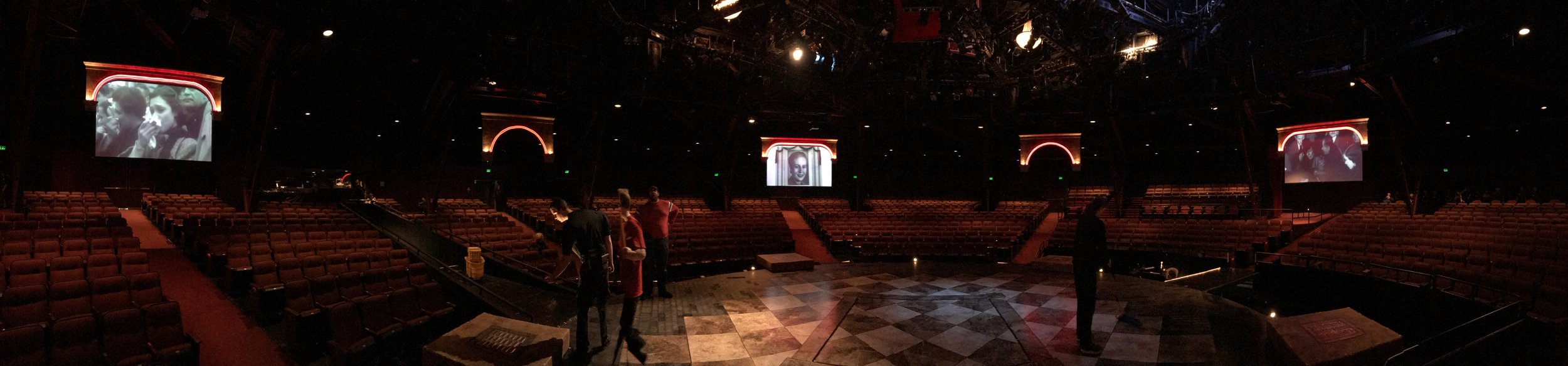 Panoramic Photo; "Requiem for Evita " Photo Credit: Zabet during preshow