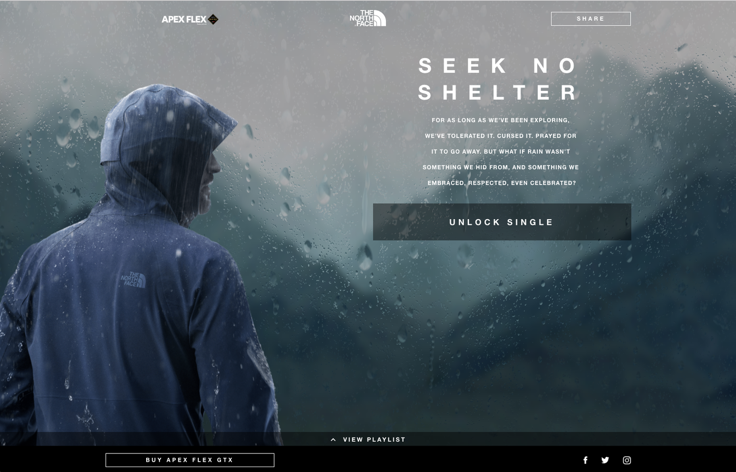 The North Face, Seek No Shelter