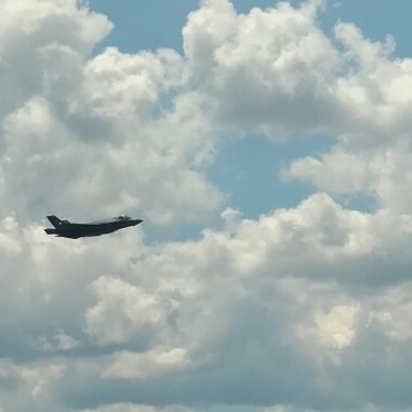 Keep your eyes open on-site today, there's some cool stuff circling in the sky.