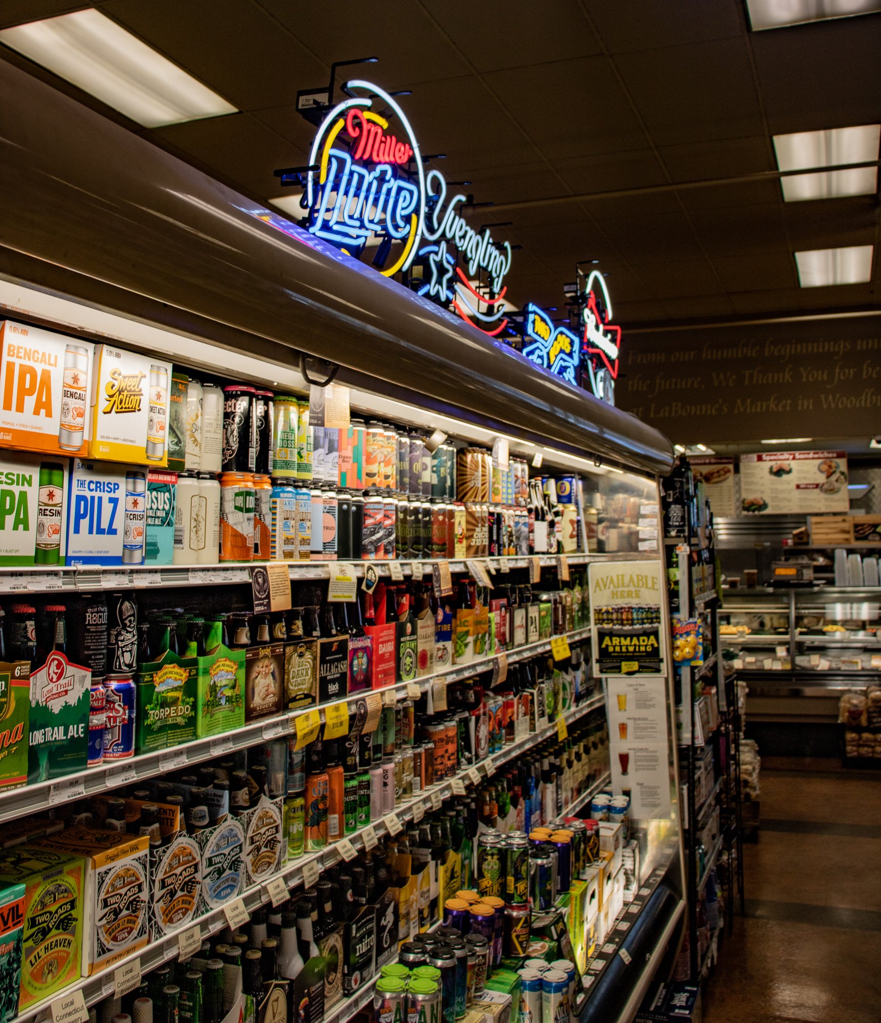 Woodbury store beer section