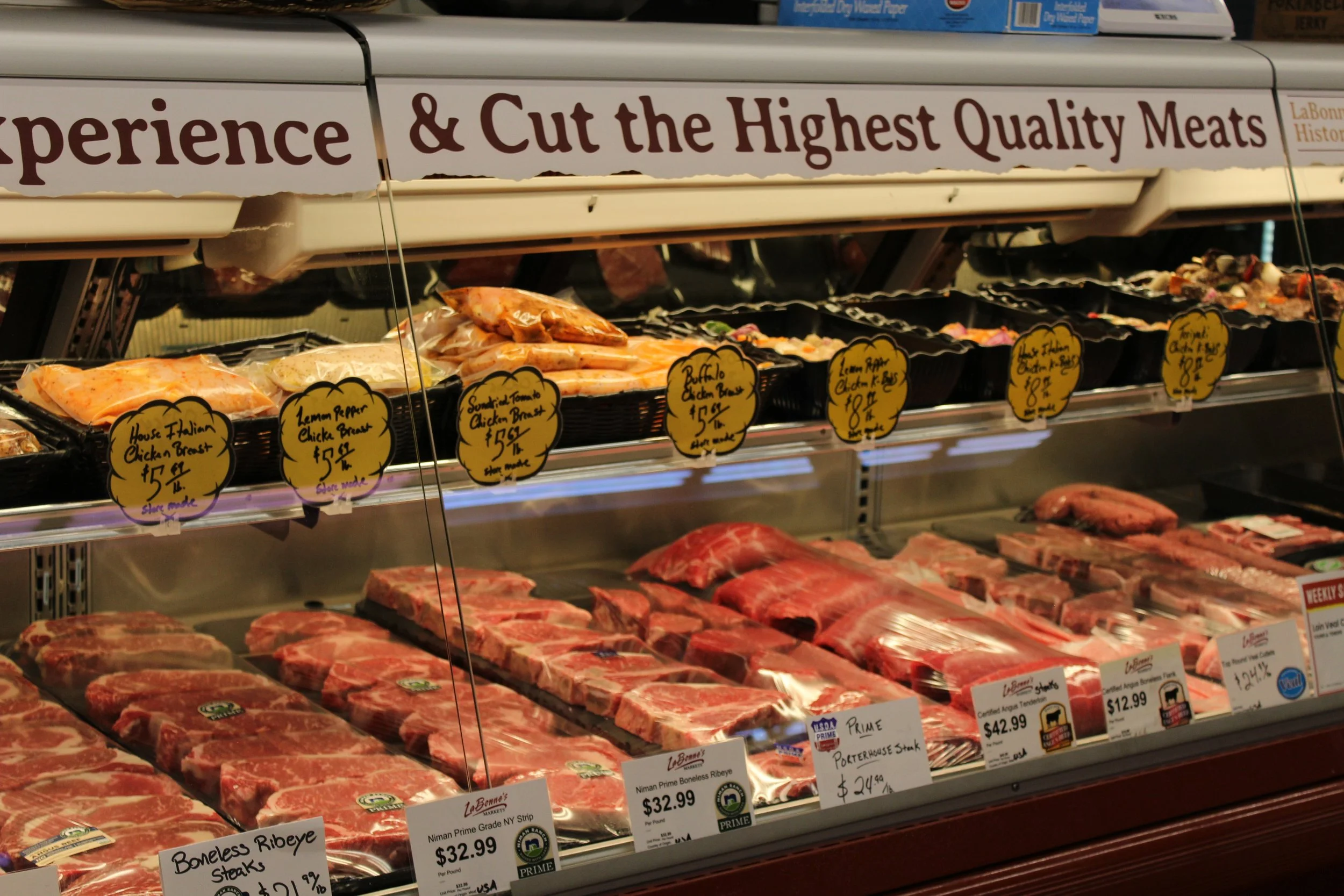 Salisbury meat department display