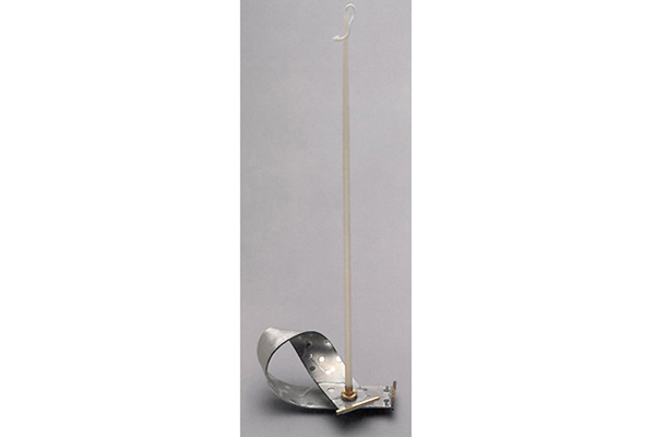   Candle Holder  , 2000, pewter and brass, 17x11x2 inches  