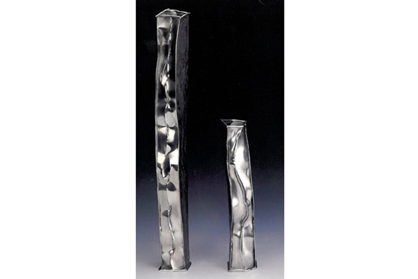   Two Figures  , 1992, pewter, 18x1.5x1.5 inches  